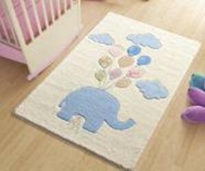 Коврик CONFETTI KIDS из 1 шт 100х150см SWEET ELEPHANT  (голубой)