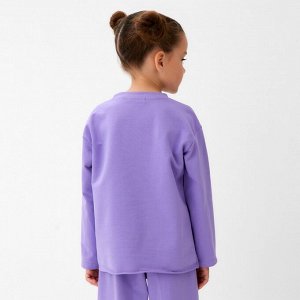 Футболка детская с дл.рукавом, KAFTAN, сиреневый
