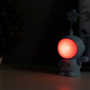 Настольная лампа «Астронавт со звездой» МИКС LED 3 Вт USB АКБ 9x7x19 см RISALUX