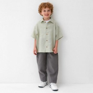Рубашка для мальчика KAFTAN Linen, зелёная
