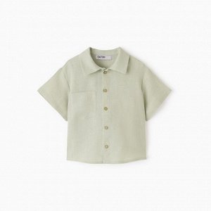 Рубашка для мальчика KAFTAN Linen, зелёная