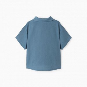 Рубашка для мальчика KAFTAN Linen, синяя