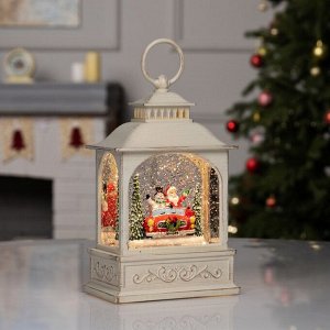 Фигура светодиодная «Новогодние приключения», 21x13.3x8.1 см, музыка, батарейки ААх3 (не в комплекте), USB, свечение тёплое белое
