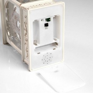 Фигура светодиодная «Рождество», 21x13.3x8.1 см, музыка, батарейки ААх3 (не в комплекте), USB, свечение тёплое белое