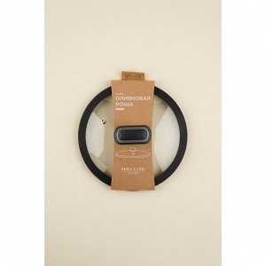 Крышка SL Home, d=20 см, с силиконовым ободком, стекло