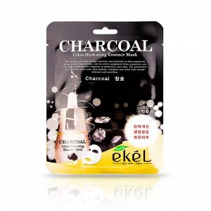 Ekel Charcoal Ultra Hydrating Essense Mask Тканевая маска с древесным углем