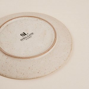 Тарелки SL Home «Виенто», d=18 см, набор 2 шт., керамика, бежевые