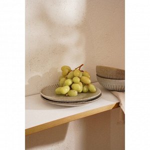 Тарелки SL Home «Монти», d=27 см, набор 2 шт., фарфор, серые