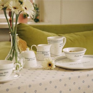 Тарелки SL Home «Милый дом», d=27 см, набор 2 шт., фарфор, белые