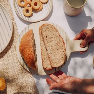 Блюдо для подачи SL Home «Райяс», 30x23 см, керамика, бежевое