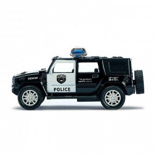 Машина металлическая "Полицейский джип", масштаб 1:43 , инерция
