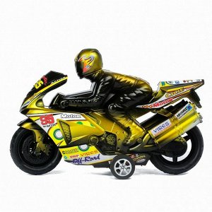 Мотоцикл инерционный "Спортбайк", с гонщиком, цвет МИКС
