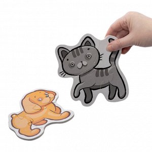 Пазлы-контуры мягкие "Домашние животные" 6 шт Baby Toys