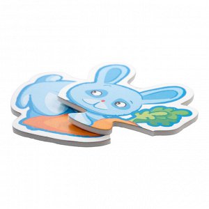 Пазлы-контуры мягкие "Лесные животные" 6 шт Baby Toys