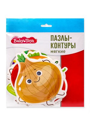 Пазлы-контуры мягкие "Овощи" 6 шт Baby Toys