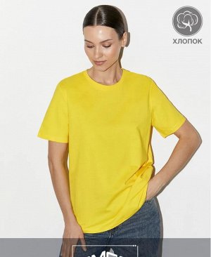 Женская футболка с круглым вырезом горловины с коротким рукавом