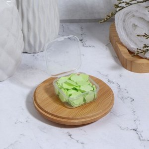 Мыло листовое, в пластинах, 72 (± 2) шт., в футляре, зелёное