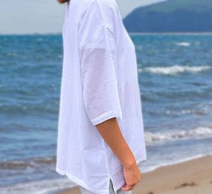 Женская пляжная туника, короткий рукав 2 XL
