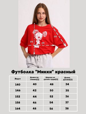 Футболка "Микки" красный