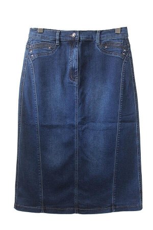 Юбка джинсовая синяя 73см