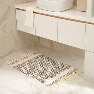 Коврик для дома SL Home Cotton, 60x90 см, бежевый