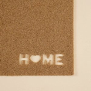 Коврик придверный SL Home, 40x60 см, бежевый
