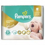 Подгузники PAMPERS Подгузники Premium Care Newborn (до 2.5кг) Средняя Упаковка 30
