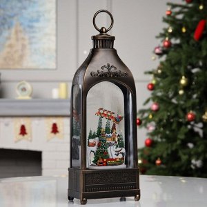 Фигура светодиодная «Новогодняя елка», 36x12.8x6.5 см, музыка, батарейки ААх3 (не в комплекте), USB, свечение тёплое белое