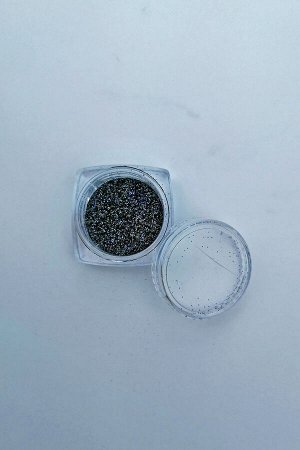 пигмент для ногтей Steel Blak Holographic, 1,5 грамма (США)