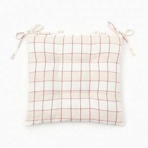 Подушка "Этель" "Bright cage" 40х40 см, 100% хл, рогожка 186 г/м2