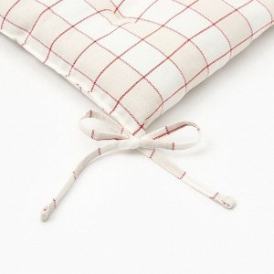 Подушка "Этель" "Bright cage" 40х40 см, 100% хл, рогожка 186 г/м2