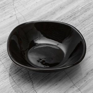 Тарелка 0,4 л, глубокая, черно/серая