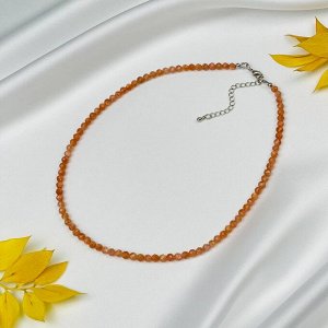 Бусы из Солнечного камня огранка