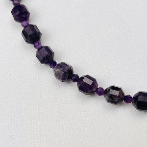 Бусы из Аметиста огранка (Бразилия)