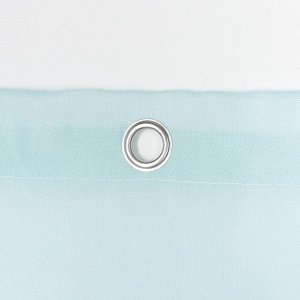 Штора для ванной Доляна WAVE, с люверсами, 180?180 см, полиэстер