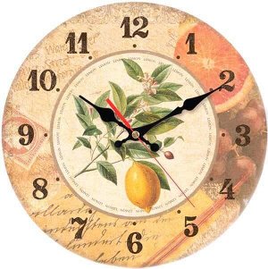 Часы настенные TROYKA 90901012. Диаметр 28.5 см. Производство Беларусь