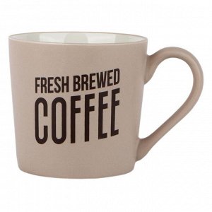 Кружка "Fresh brewed coffee" 410мл, цв.розовый