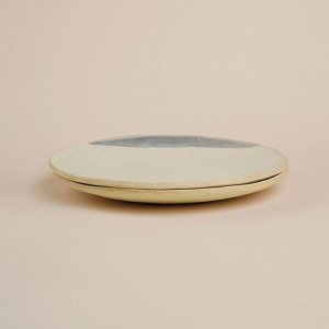 Тарелки SL Home «Волны Сардинии», d=21,5 см, фарфор, набор 2 шт, бежевые