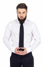 Сорочка приталенная стрейч длинный рукав
