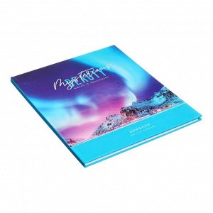 Дневник школьный для 1-11 классов «Северное сияние», твёрдая обложка, голография, 40 листов