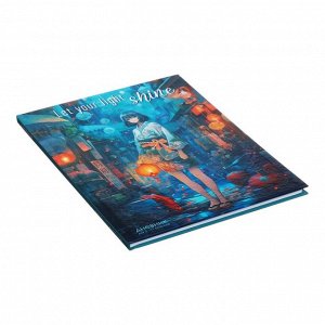 Дневник школьный для 5-11 классов «Аниме. Девушка», твёрдая обложка, глянцевая ламинация, 48 листов
