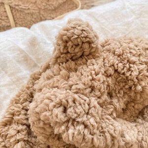 Шапка капюшон с ушами, плюшевая