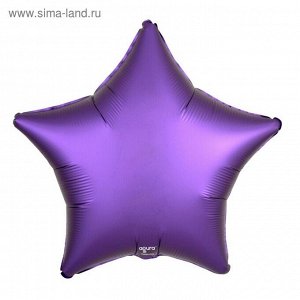 Шар фольгированный 21" звезда, цвет пурпурный, мистик