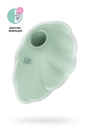 Вакуумный стимулятор клитора Satisfyer Cloud Dancer, силикон, мятный, 9см