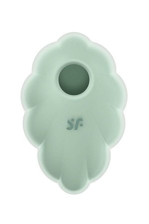 Вакуумный стимулятор клитора Satisfyer Cloud Dancer, силикон, мятный, 9см