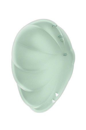 Вакуумный стимулятор клитора Satisfyer Cloud Dancer, силикон, мятный, 9см