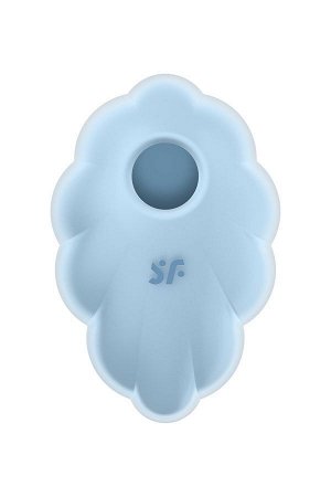 Вакуумный стимулятор клитора Satisfyer Cloud Dancer, силикон, голубой, 9см