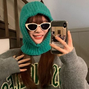 Капор унисекс, вязанный, демисезонный