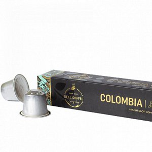 Кофе в капсулах Real Coffee COLOMBIA Упаковка 10 капсул для кофемашин Nespresso