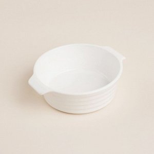 Форма для выпечки SL Home «Санторини», 250 мл, 13.6x12x4.5 см, жаропрочная керамика, белая